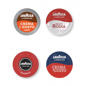 Mitac 108 Capsules De Café Lavazza A Modo Mio Mix  ( Passionale  Crema E Gusto  Qualita Rossa )