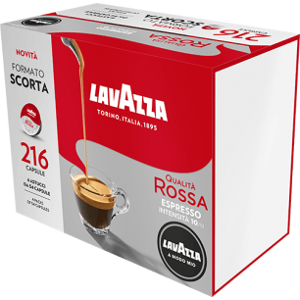 Mitac 216 Capsules De Cafe  Lavazza A Modo Mio Qualita Rossa