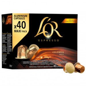 200 Capsules L' Or Espresso Colombia Compatible Nespresso   Aluminium