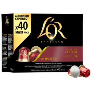 Nespresso 400 Capsules L' Or Espresso Barista Compatible Nespresso   Aluminium