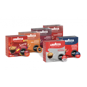 Mitac 360 Lavazza A Modo Mio  Capsules De Café Mix ( Passionale- Intenso - Delizioso - Suerte - Crema E Gusto - Qualita Rossa )