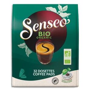 Paquet de 32 dosettes de café Senseo Bio Intense certifié UTZ et 100% arabica - Publicité