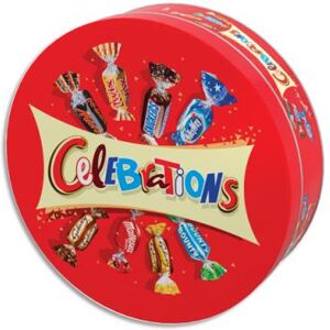 Mars Assortiment de chocolats au lait fourrés et de biscuits enrobés de chocolat au lait Celebrations - 435g - Publicité