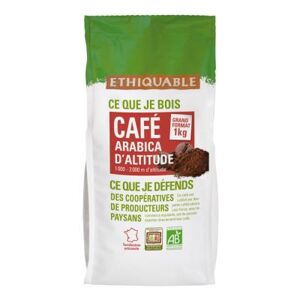Ethiquable Café arabica d'altitude du Pérou moulu Bio Etiquable - paquet de 1Kg - Publicité