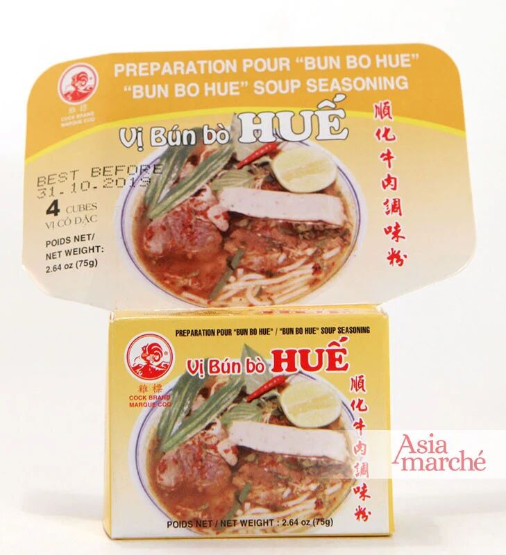 Asiamarché france Epices en cube pour Bun Bo Hue 75g