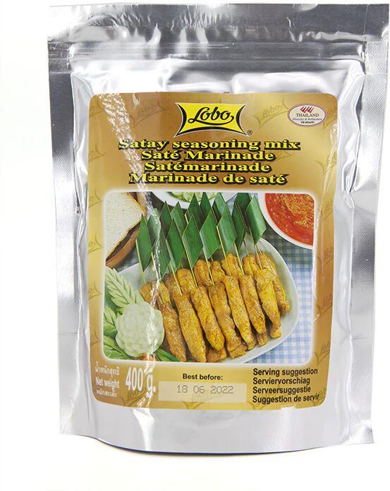 Asiamarché france Epices pour vos brochettes de poulet Satay 400g Lobo