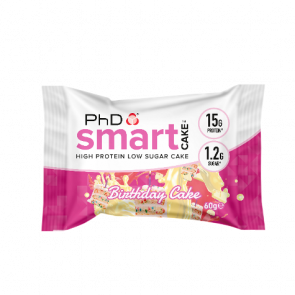 PhD Nutrition Ltd. Gâteau LowCarb PhD Smart Cake saveur gâteau d'anniversaire 60g