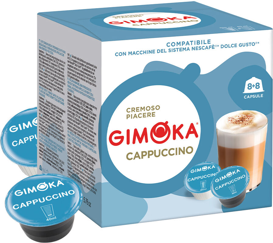 Gimoka Cappuccino pour Dolce Gusto. 16 Capsules