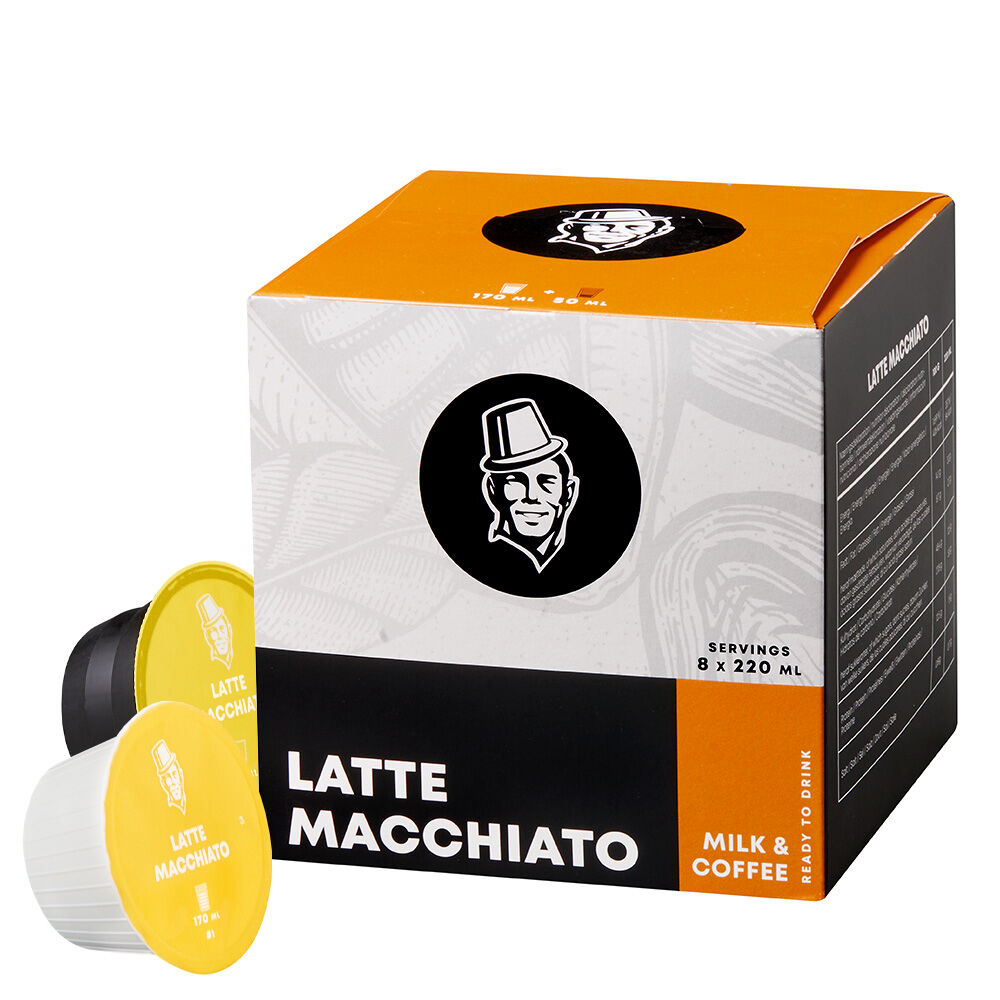 Kaffekapslen Latte Macchiato pour Dolce Gusto. 16 Capsules
