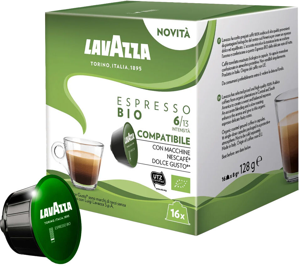 Lavazza Espresso Bio pour Dolce Gusto. 16 Capsules