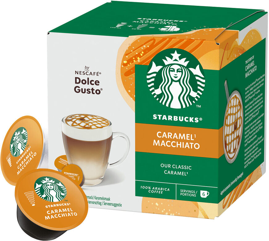 Starbucks Caramel Macchiato pour Dolce Gusto. 12 Capsules