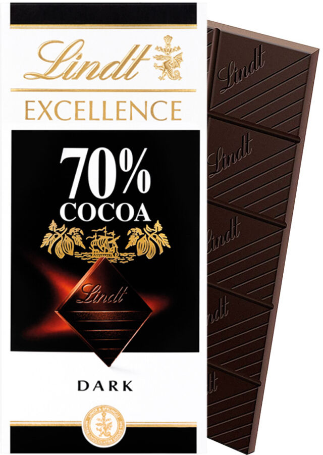 Lindt 70% Cacao - 100 g. chocolat