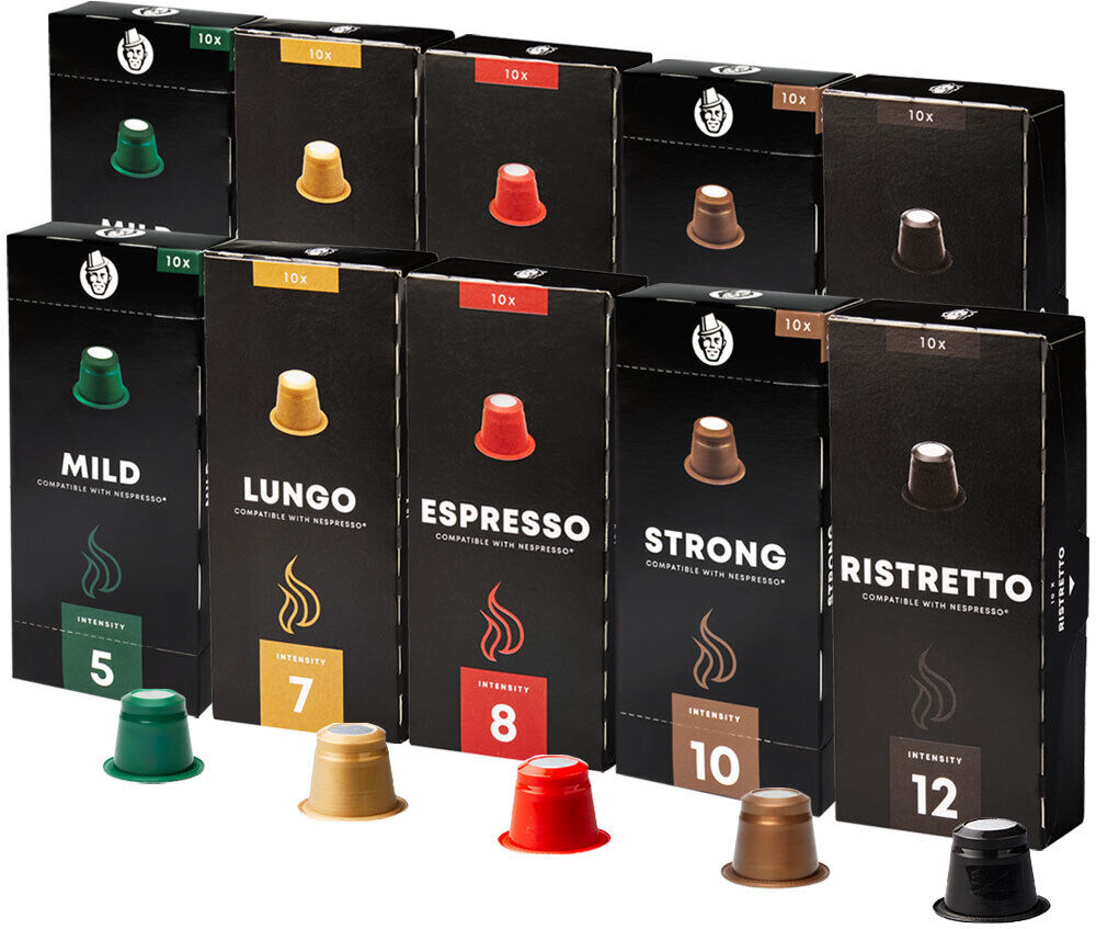 Kaffekapslen Value Mix pour Nespresso. 100 Capsules