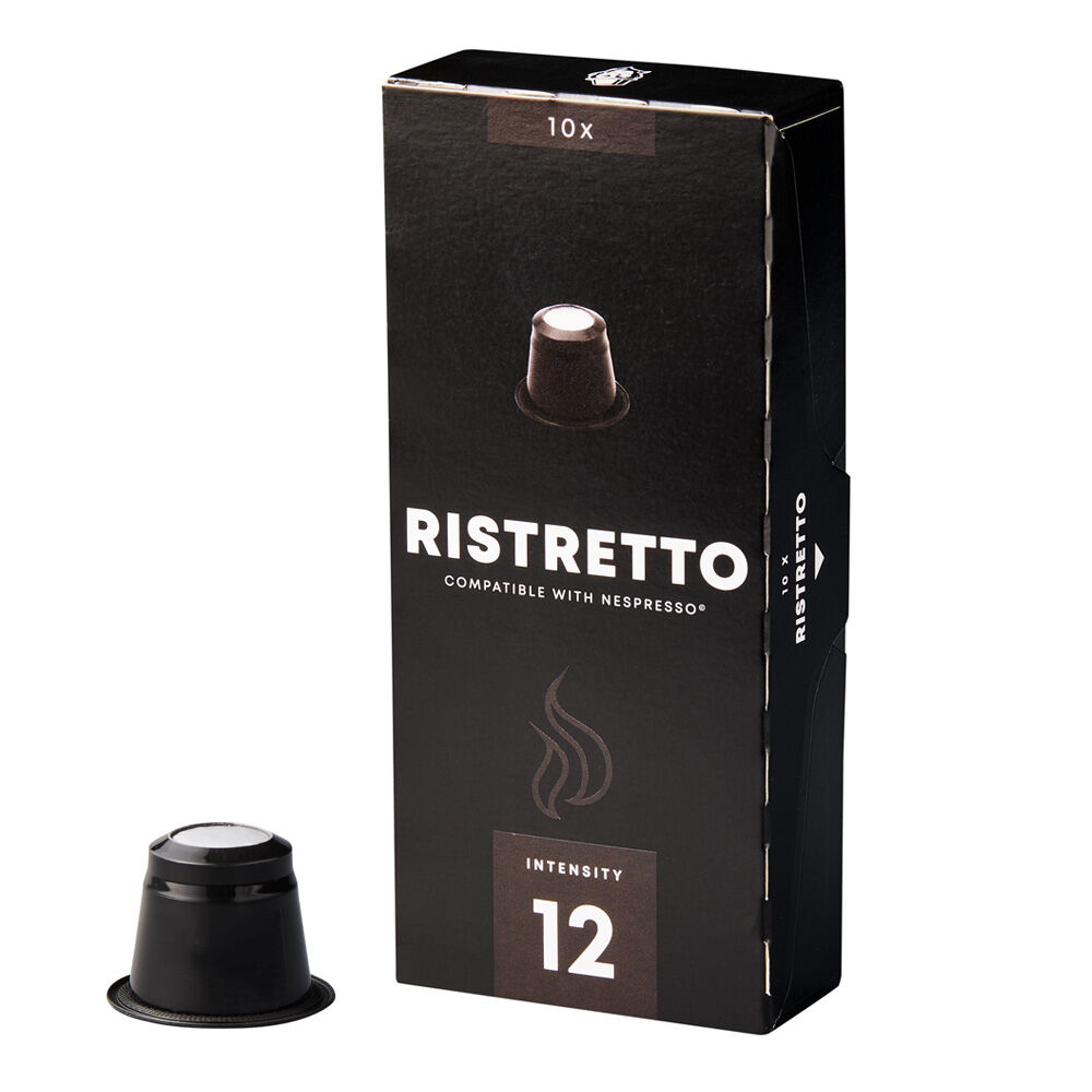 Kaffekapslen Ristretto pour Nespresso. 10 Capsules