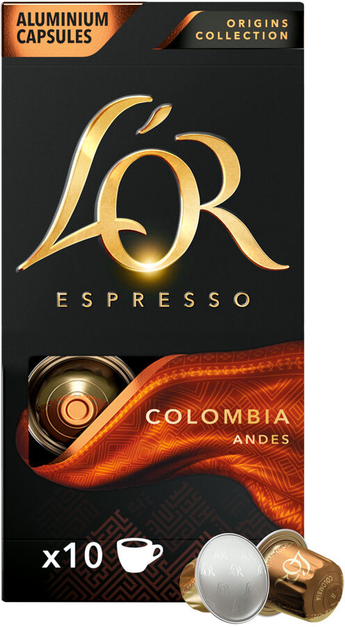 L'OR Colombia pour Nespresso. 10 Capsules