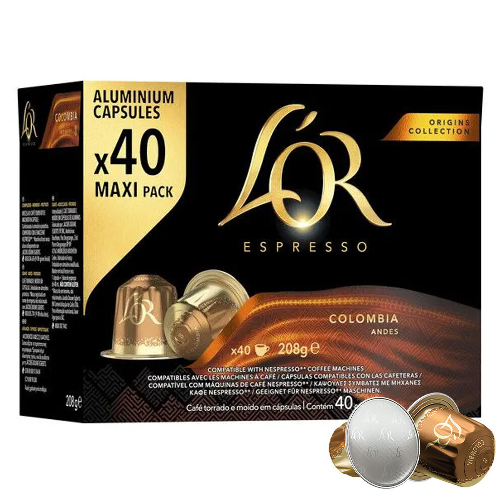 L'OR Colombia  pour Nespresso. 40 Capsules