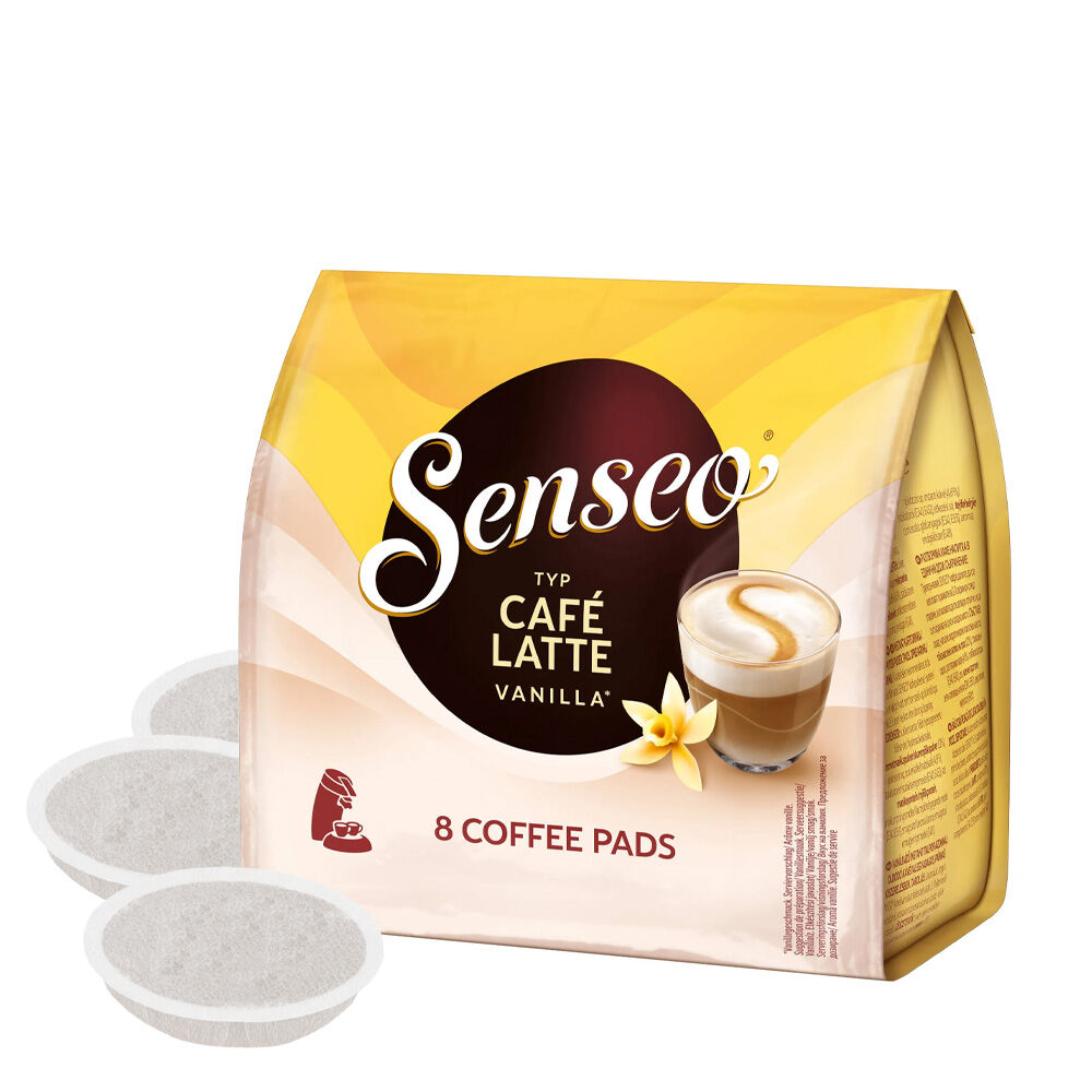 Senseo Vanilla Café Latte (Tasse simple) pour Senseo. 8 dosettes