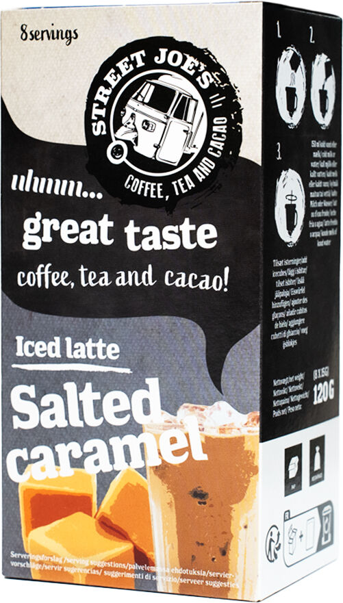 Salted Caramel Iced Latte - Street Joe's - 8 sachets de café instantané