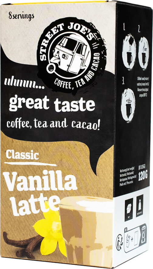 Vanilla Latte - Street Joe's - 8 sachets de café instantané