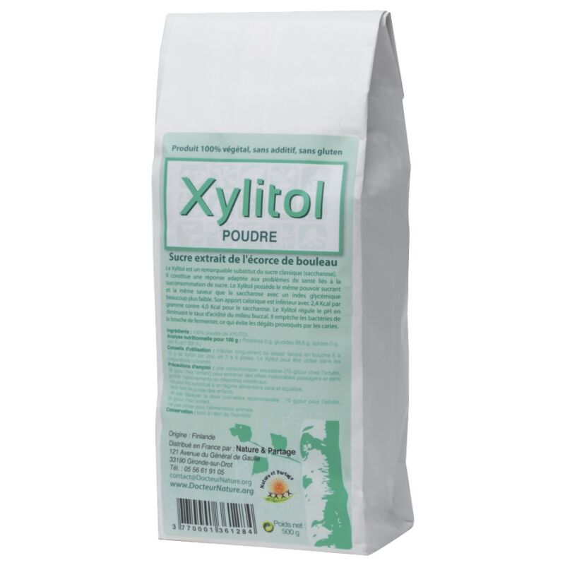 Nature Et Partage Poudre de Xylitol - 500 g