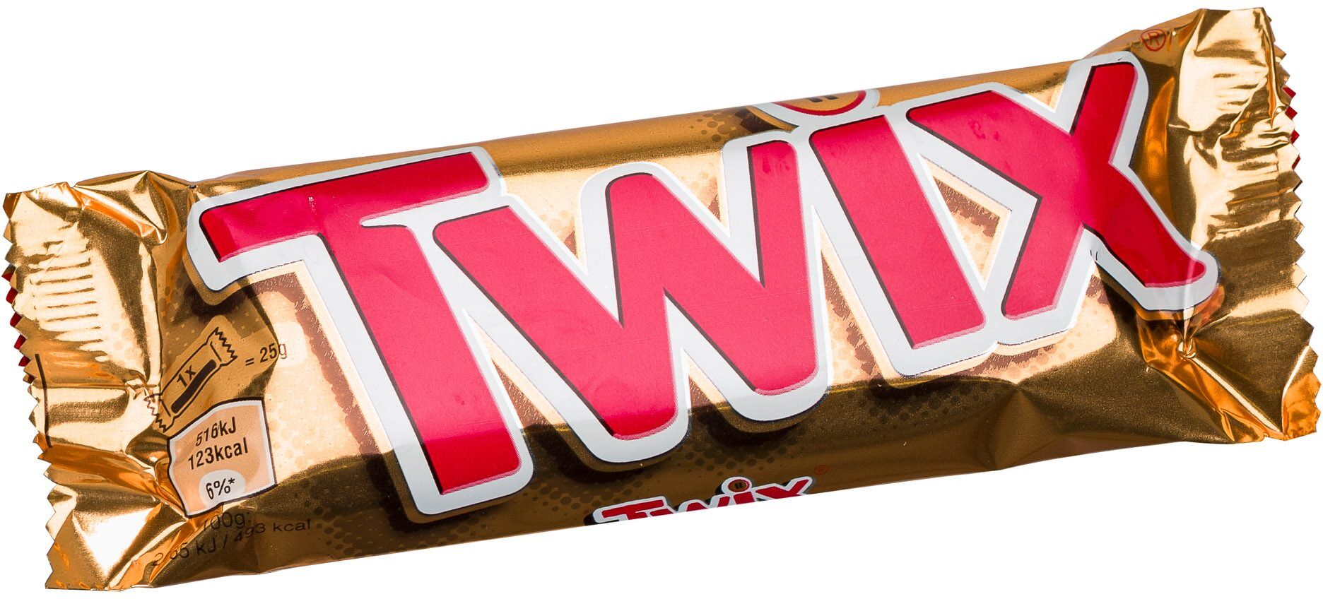 Barre chocolatée Twix - 50 g - Lot de 32 Aluminium