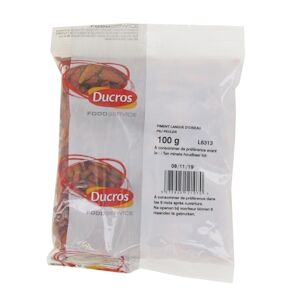 Piment Langue d'Oiseau entier 100g - Fort et parfumé - Marque Ducros 3 sachets