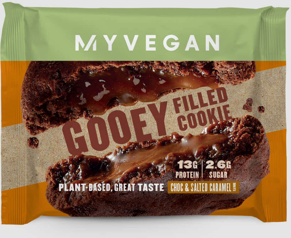 Myprotein Vegan Gooey Filled Cookie (Sample) - Choc & Salted Caramel