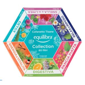 Equilibra ®- 6 confezioni da 60 filtri Tisane In Cofanetto Mix