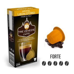 Caffè Tre Venezie 10 Capsule Leon D'Oro Compatibili Nespresso -