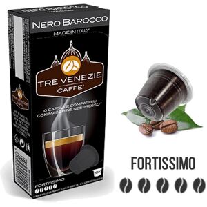 Caffè Tre Venezie 10 Capsule Nero Barocco Compatibili Nespresso -