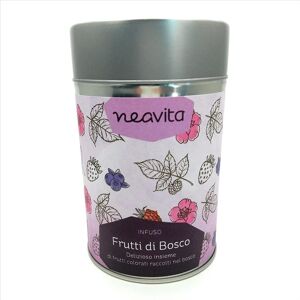 Neavita Frutti di Bosco Infuso di Frutta Silver Tin Barattolo Sfuso, 100g