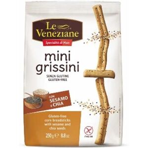 Molino di Ferro Le Veneziane - Mini Grissini Sesamo e Chia Senza Glutine, 250g