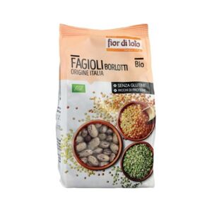 Fior Di Loto Fagioli Borlotti Origine Italia Senza Glutine Bio, 400g