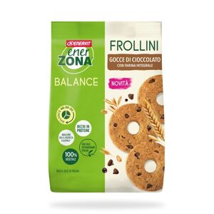 Enerzona Balance - Frollini con Gocce di Cioccolato e Farina Integrale, 250g