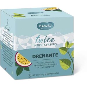 Neavita Twice - Infuso Drenante a Freddo Drenaggio Liquidi, 15 FiltroScrigno