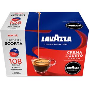 LAVAZZA Capsule originali  per Macchine Espresso A Modo Mio CREMA E GUSTO 108CAPS, 0,81 kg