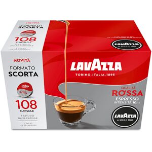 LAVAZZA Capsule originali  per Macchine Espresso A Modo Mio Q ROSSA 108 CAPS, 0,81 kg