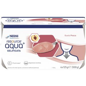 Nestle Resource Acqua gelificata gusto pesca 4 x 125g