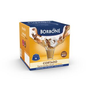 Caffè Borbone CORTADO CAFFÈ MACCHIATO Capsule Compatibili Dolce Gusto : Confezione da Capsule 16 Capsule