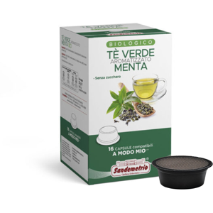 Sandemetrio TÉ VERDE E MENTA Capsule Compatibili A Modo Mio : Capsule 16 Capsule