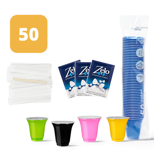 Kit Accessori Caffè da 50 Pz Palettine Zucchero Bicchierini : Quantità 1