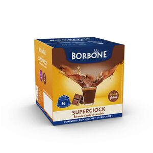 Caffè Borbone SUPERCIOK Cioccolato Capsule Compatibili Dolce Gusto : Confezione da Capsule 16 Capsule