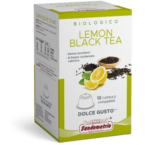 Sandemetrio LEMON BLACK TEA Capsule Compatibili Dolce Gusto : Capsule 12 Capsule