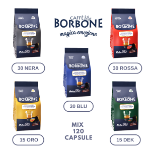 Caffè Borbone KIT Degustazione Dolce Gusto capsule compatibili : Capsule 120 Capsule