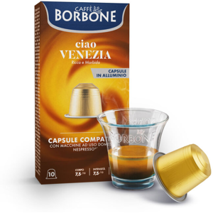 Caffè Borbone Miscela Ciao VENEZIA Capsule In Alluminio COMPATIBILI Nespresso : Capsule 100 Capsule