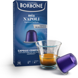 Caffè Borbone [0,18 a Capsula] Miscela MIA NAPOLI Capsule In Alluminio COMPATIBILI Nespresso