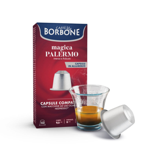 Caffè Borbone [0,18 a Capsula] Miscela MAGICA PALERMO Capsule In Alluminio COMPATIBILI Nespresso