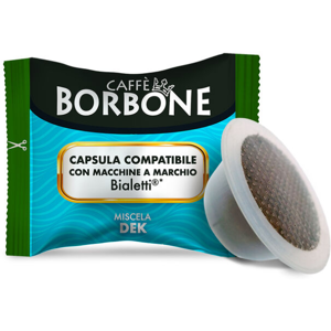 Caffè Borbone Miscela DEK Bialetti Capsule : Capsule 100 Capsule