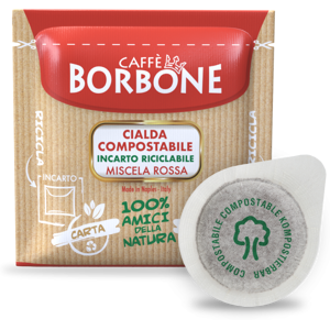 Caffè Borbone Miscela ROSSA Cialde Filtro carta ESE 44 mm Compostabile