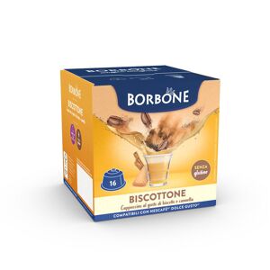 Caffè Borbone BISCOTTONE Capsule Compatibili Dolce Gusto : Confezione da Capsule 16 Capsule